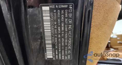 2011 Porsche Boxster S из США, поврежденный, VIN WP0CB2A80BS730067